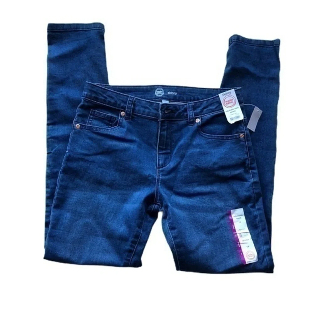 NWT Wonder Nation Girls Skinny Blue Jeans Size 14